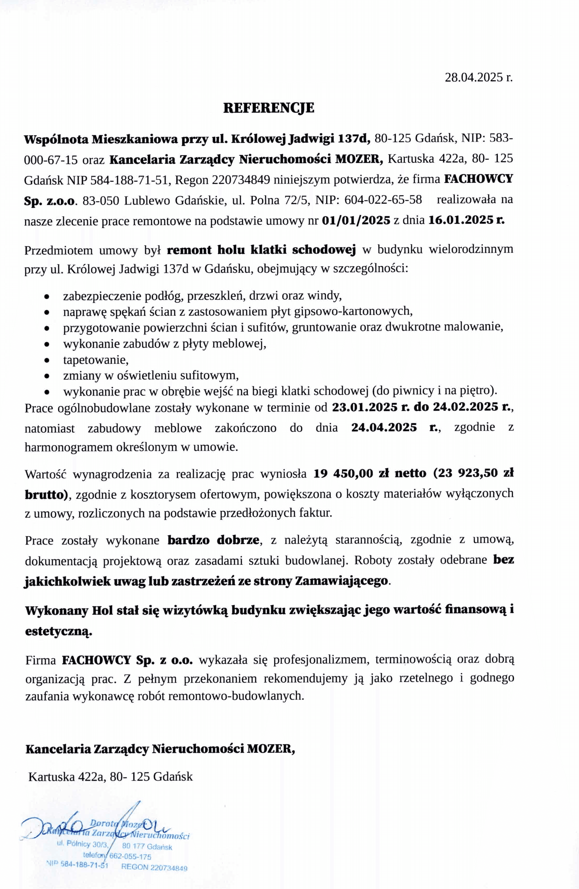 MOZER - Królowej Jadwigi 137d
